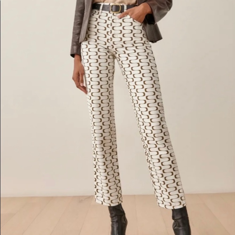 Mod High Rise Straight Jeans